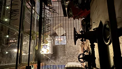 Steam pan room from above